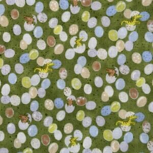 Dinosaurs & Eggs - Dinosauria by Studio K for Clothworks - 1/2 Yard - Hatching